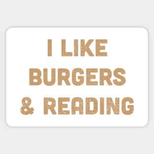 Burgers & Reading Sticker